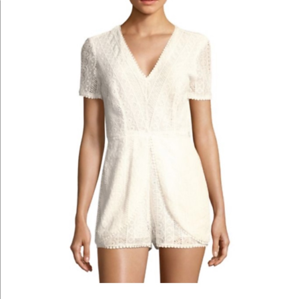 Ramy Brook Women’s White Annanee Lace Romper